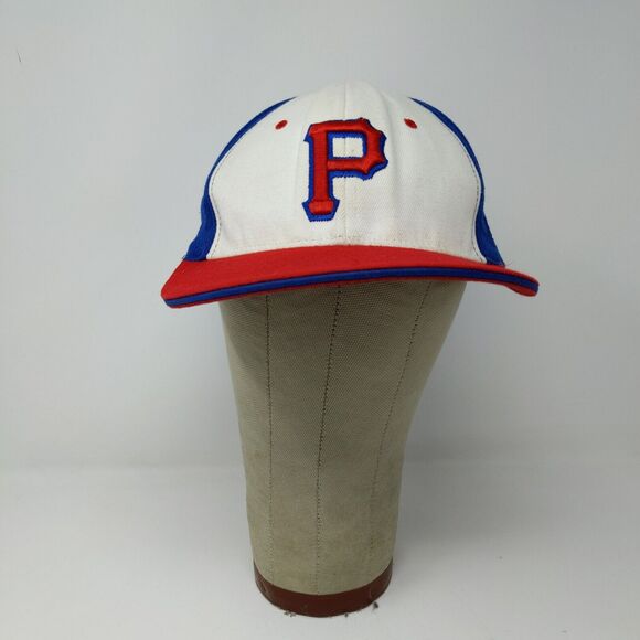 Prep Gear Fitted Hat Red White Blue Size S/M Embroidered P Logo - Picture 2 of 12